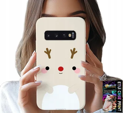 Immagine prodotto di Custodia Per Samsung Galaxy S10 - Renna, Renna, Disegni Natalizi