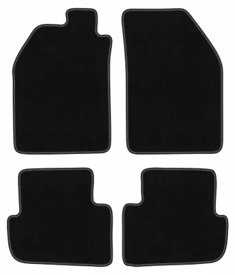 Produktbild von Velours-Fußmatten für Saab 9000 1984-1991 (Limousine) – 4-tlg, Schwarz, passgenau – Wielganizator BASIC