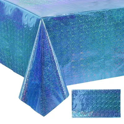 Produktbild von Glitzernde Tischdecke für Geburtstagsfeiern, 274 x 137 cm