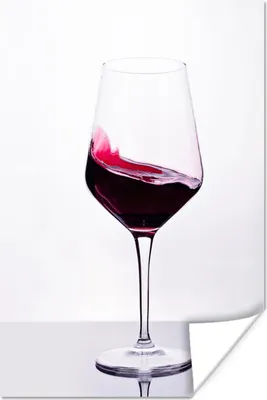 Produktbild von MuchoWow® Poster Studioaufnahme eines Glases Rotwein 40x60 cm - Plakate für die Wand - Poster Babyzimmer