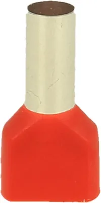 Image de Embouts TWIN isolés, taille N, couleur codage DIN Section 2x 10mm² rouge - 1pc