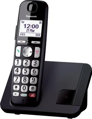 Produktbild von Panasonic KX-TGE250 DECT-Telefon Anrufer-ID Schwarz