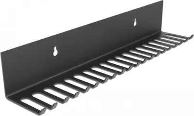 Productafbeelding van Delock kabelhouder, 318 x 65 mm, voor wandmontage, zwart