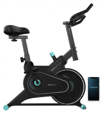 Produktbild von Cecotec Drumfit Indoor 4000, Bluetooth, Schwarz, Edelstahl, Magnetischer Fahrradtrainer