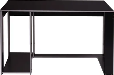 Immagine prodotto di Scrivania HWC-J26, scrivania per computer, scrivania per ufficio, 120x60x76cm ~ nero-grigio