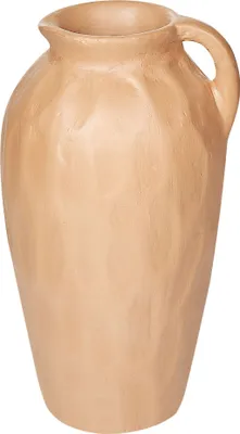 Produktbild von BELIANI Dekovase Sandbeige aus Terrakotta 46 cm Handgefertigt Klassisch Antik Optik Ästhetisch Wohnaccessoires