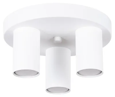 Zdjęcie produktu dla Plafon LAGOS 3P biały 3xGU10 10W stal 12x25x25cm Sollux Lighting