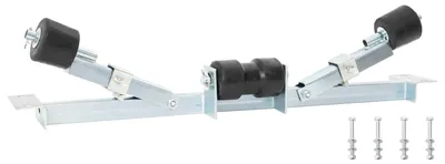 Image de vidaXL Support pour remorque de bateau, 90,5 x 12 x 32 cm, acier galvanisé