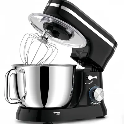 Produktbild von Traumheim® XS-003 Elektrischer Standmixer,1000W Profi Küchenmaschine, Knetmaschine mit 5L Schüssel,10+p Geschwindigkeiten,mit 4 Zubehörteilen