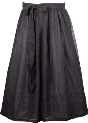 Produktbild von Dirndlschürze Chiffon 70cm Länge schwarz 38-40
