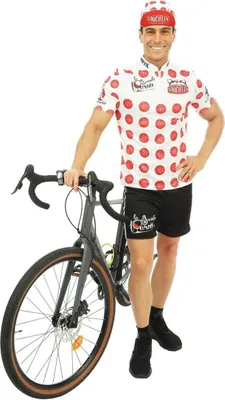 Obrázek produktu pro Cyklistický kostým La Grande Tournee Tečkovaný dres Sausage King pro muže