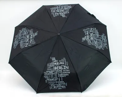 Produktbild von Teleskop Regenschirm Schirm Taschenschirm Städte Deutschland