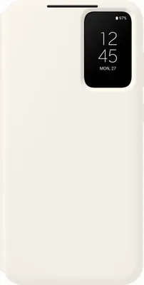 Image de Folio pour Samsung Galaxy S23+ 5G S View Cover avec fenêtre transparente Crème Samsung