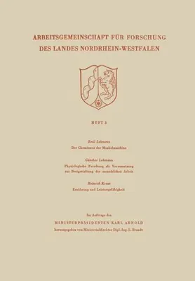 Obrázek produktu pro Der Chemismus der Muskelmaschine. Physiologische Forschung als Voraussetzung zur Bestgestaltung der menschlichen Arbeit. Ernährung und Leistungsfähigkeit