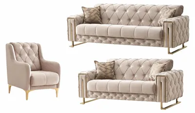 Produktbild von Sofa Set Shimla, Beige Stellvariante 3+2+1