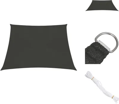 Produktbild von vidaXL Sonnensegel 160 g/m² Anthrazit 3/4x3 m HDPE -  Sonnenschirme & Sonnenschutze