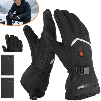 Produktbild von Beheizbare Handschuhe, Beheizte Handschuhe für Uni Wiederaufladbar, Handwärmer für Motorradfahren Skifahren im Winter
