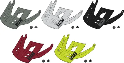 Produktbild von iXS Visor + Pins Trigger FF night red M/L