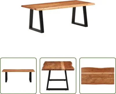 Produktbild von The Living Store Couchtisch 110x55x40 cm Massivholz Akazie