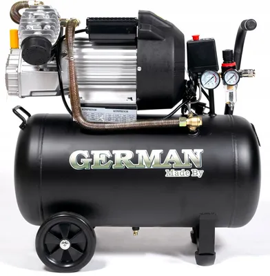 Produktbild von Deutscher Doppelkolbenkompressor, 50 l, 8 bar, 430 l/min, 4 PS