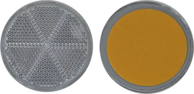 Produktbild von 8 x Rückstrahler - Reflektor - Kleben - Ø  60 mm - Weiß - E-Prüfzeichen