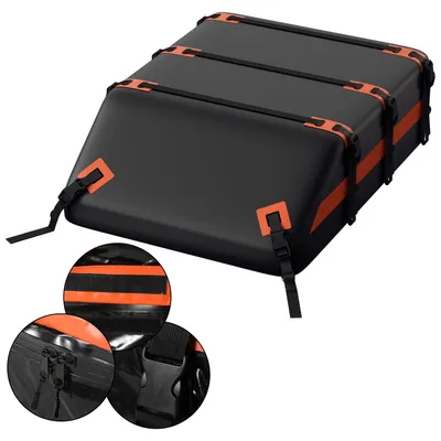 Obrázek produktu pro Clanmacy Střešní box Střešní box na auto 550 l Střešní kufr Černý zavazadlový box Uzamykatelný kufr