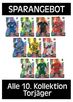 Immagine prodotto di Topps Match Attax - 2017/18 - 10ª collezione - TUTTI i 10 marcatori
