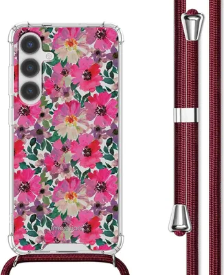 Produktbild von imoshion Design Hülle mit Band Samsung Galaxy S24 - Flower Water