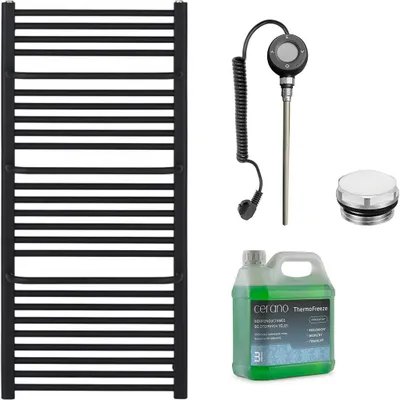 Imagen del producto de Juego de radiadores eléctricos para baño Antonio - WIFI - 600W - mate - 1180x550 mm