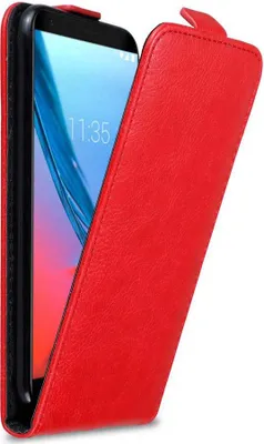 Image de Cadorabo Housse pour ZTE Blade V9 Housse de protection en rouge Flip Etui Housse de téléphone portable Case Cover