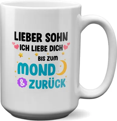 Produktbild von 22Feels XL Tasse Sohn Geschenk Geburtstag 18 Jahre Kinder Jungs Abitur Master Uni Abschluss Bachelor Weihnachten Haferl Firmung Konfirmation Teenager Geschenkidee Bürotasse