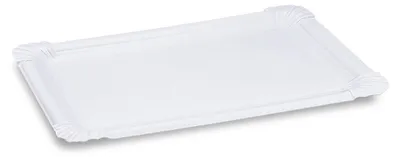 Produktbild von 250x Pappteller aus Frischfaser 17,5 x 25 cm fettdicht weiß