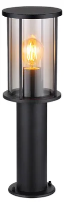 Produktbild von Stehleuchte Gartenlampe, Edelstahl, schwarz, IP54, H 45 cm