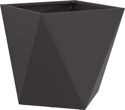 Obrázek produktu pro vidaXL květináč černý 50 x 50 x 50 cm ocelový