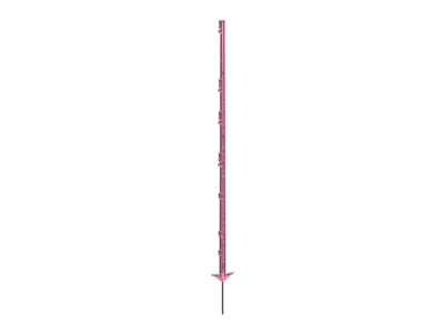 Produktbild von Vollkunststoffpfahl m.Stahlsp. - 156cm Doppeltritt, PINK - Kunststoffpfahl Classic -   pink