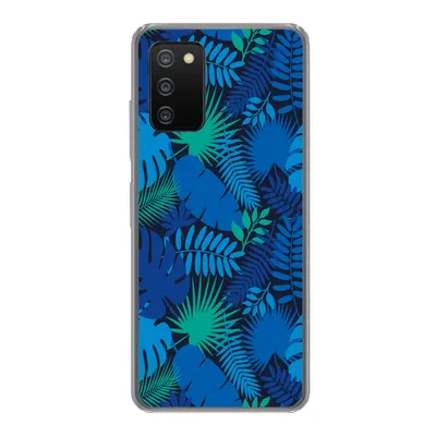 Produktbild von MuchoWow® Handyhülle Schutzhülle Hülle für Samsung Galaxy A03s Tropisch - Design - Blätter Silikon Softcase Handy Hülle - Schutz