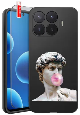 Productafbeelding van Beschermhoezen voor de Xiaomi 17T Pro – Designs | Mat siliconen hoesje + 9H-glas