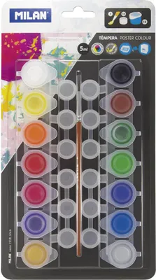 Produktbild von Guasse-Aquarellfarben, 14 Farben, MILAN