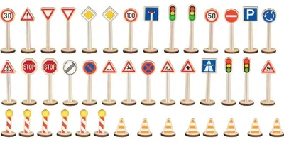 Produktbild von goki Mein großes Verkehrszeichen-Set