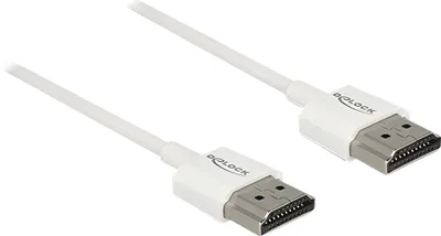 Produktbild von DELOCK Kabel High Speed HDMI mit Ethernet - HDMI-A Stecker > HDMI-A Stecker 3D 4K 1.5 m Slim High Quality