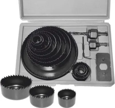 Immagine prodotto di Awtools seghe a tazza per legno / 19-22-28-32-38-44-51-64-76-89-102-127 mm / set di 16 pezzi