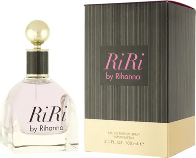 Productafbeelding van Parfums van Rihanna RiRi, 100 ml, voor dames, 100 ml, niet navulbaar, geur: mandarijn, zwarte bes, rum, passievrucht, roze freesia, jasmijn, oranjebloesem, honingbloem, ..., spray