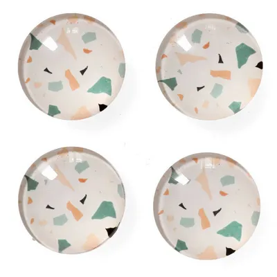 Obrázek produktu pro Zeller 11262 Zeller Terrazzo Magnete Motiv, Kunststoff Ø 2,5 x 0,8 cm, 4 St.