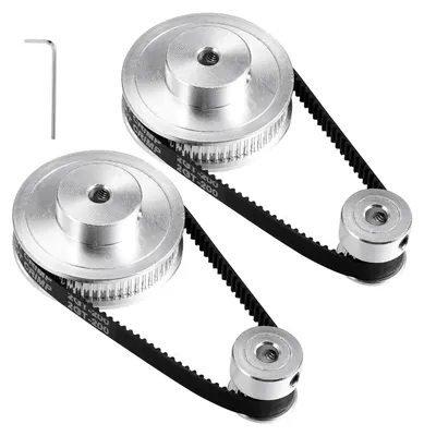 Zahnriemenscheiben-Set 60+20 Zähne, 5 mm, 6 mm Riemen