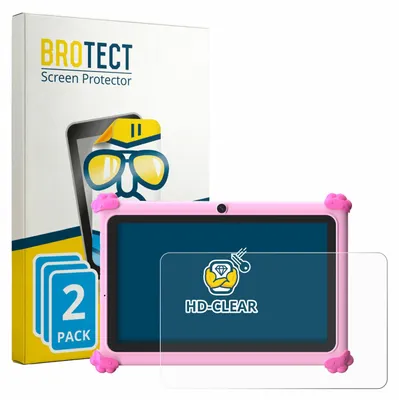 Produktbild von 2x Für Ascrecem KIDS710 7" Schutzfolie BROTECT Displayschutz Display Schutz Folie Klar Transparent