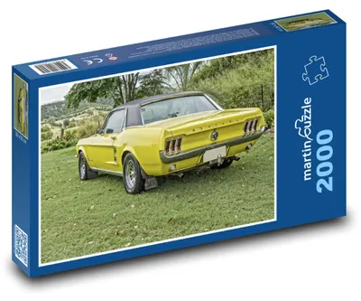 Obrázok produktu pre Puzzle 2000 Ford Mustang - žltý veterán - martinpuzzle