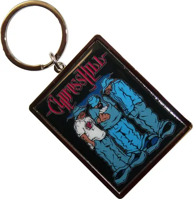 Imagen del producto de Cypress Hill - Llavero con diseño "Corte Recto" (RO13267) (Talla única) (Negro/Azul/Rojo)