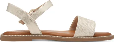 Produktbild von s.Oliver Damen Sandale Flechtoptik Nieten 5-28133-42, Größe:40 EU, Farbe:Gold