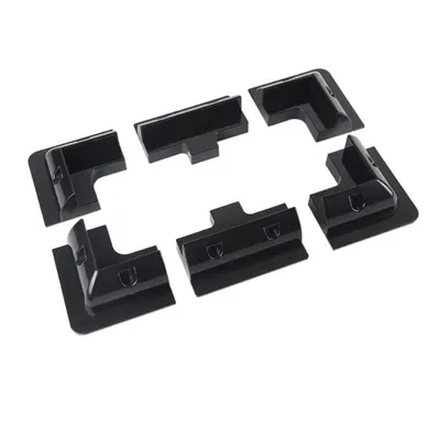 Produktbild von 6-teilig ABS Solarpanel Montage halterung Ecke für Wohnmobil, Caravan & Boot, Schwarz 0 % MwSt.