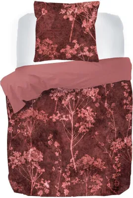 Produktbild von Kayori Satin-Bettwäsche Kimora Farbe Rot Größe 155x220+80x80cm